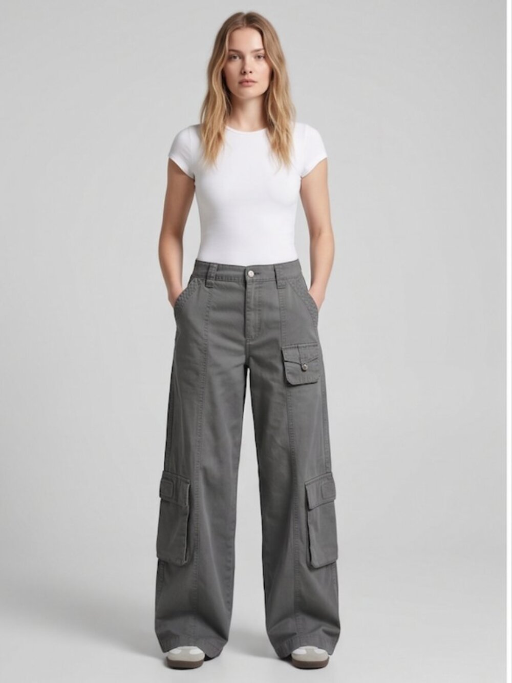 Cotton ON Gray Cargo Pant Size 6 NWT